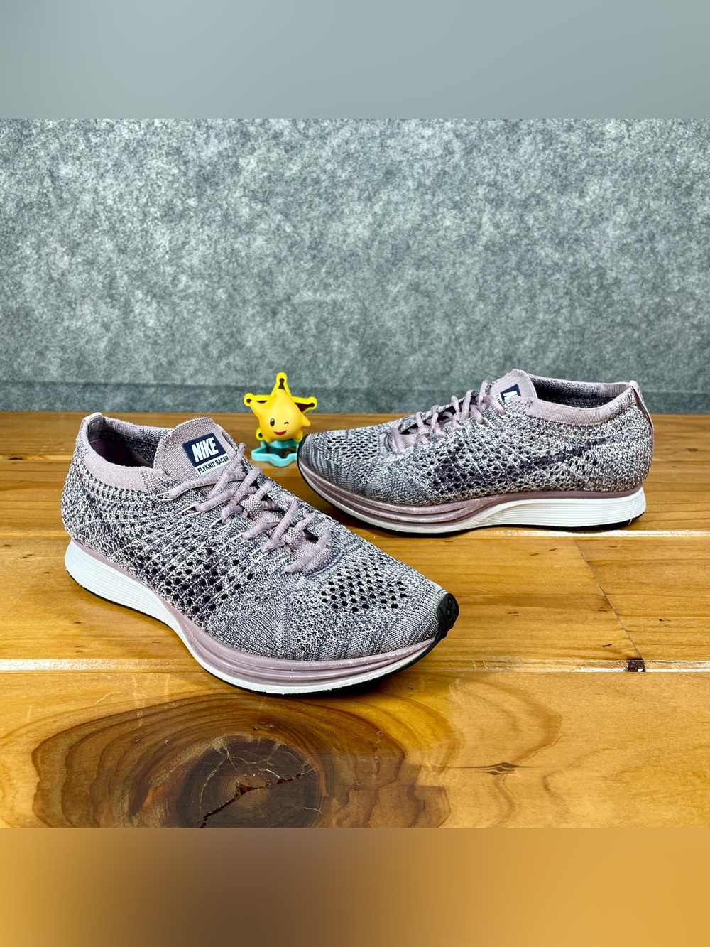 Nike Flyknit Racer Mens 5 / Womens 6.5 Lavender Violet Running Shoes 526628-500